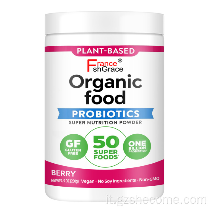 Verde biologiche Probiotici Polvere di supporto immunitario